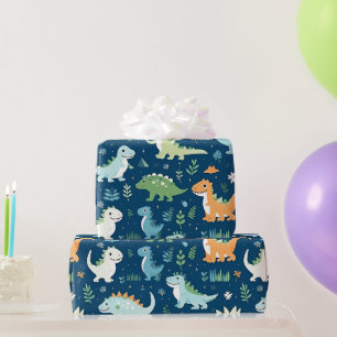 Papel De Presente Baby Dinosaur