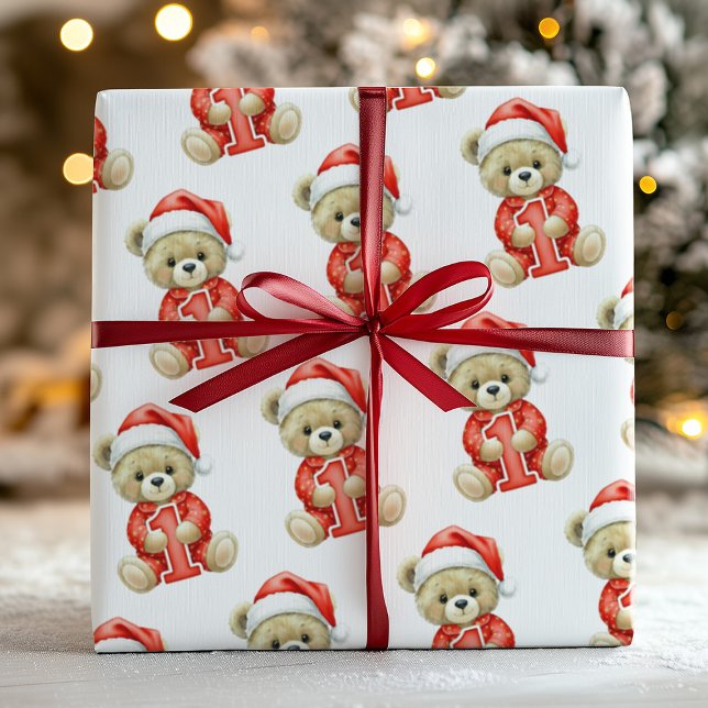 Papel De Presente Baby First Christmas Wrapping Paper (Criador carregado)