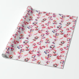 Papel De Presente Baby Flamingo Holiday Wrappaper