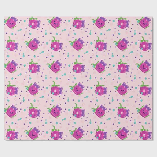 Papel De Presente Baby Girl Kawaii Octopus (Aberto)