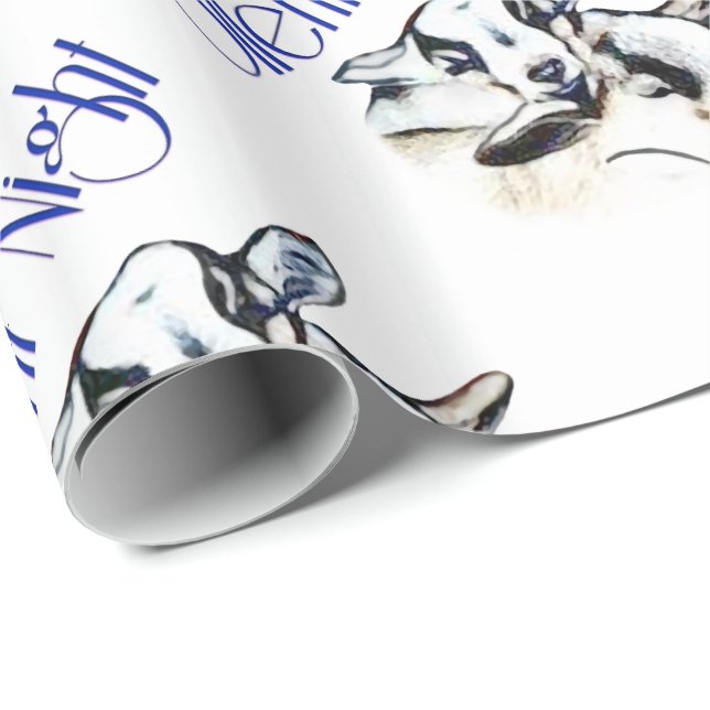 Papel De Presente Baby Pygmy Goats Silent Night Wraping P (Ponta do rolo)