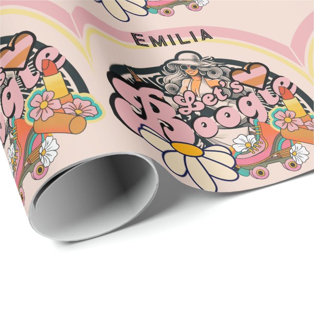 Papel De Presente Bachelorette Bridal com Dança de Disco Boogie dos  (Ponta do rolo)