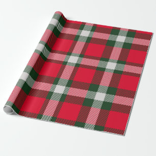 Papel De Presente Backgroun do design sem costura do Tartan verifica