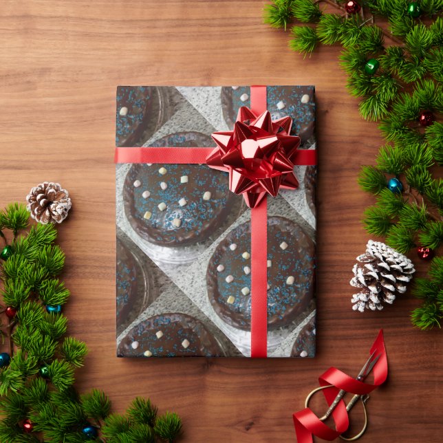 Papel De Presente Bagaço de chocolate (Presente de Natal)