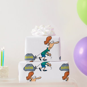 Papel De Presente Bagagem Emocional De Carregando Engraçado