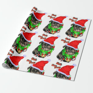 Papel De Presente Bah Hum Pug Christmas