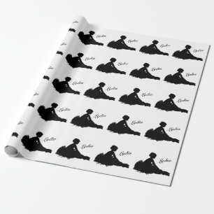 Papel De Presente Bailarina Cansada Personalizada c/ Nome
