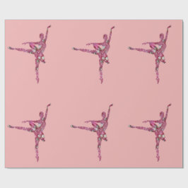 Papel De Presente Bailarina da fada da ameixa do açúcar
