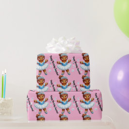 Papel De Presente bailarina de gengibre menina fofa