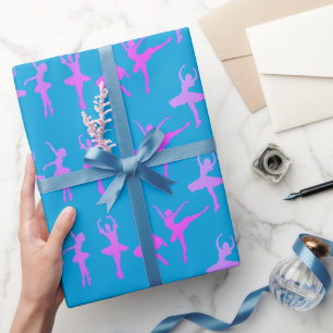 Papel De Presente Bailarinas de Ballet Padrão