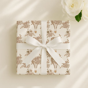 Papel De Presente Balão de ar quente Boho, berçário neutro em termos