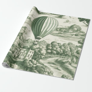 Papel De Presente Balão de Ar Quente da Campina Verde Toalete (5)