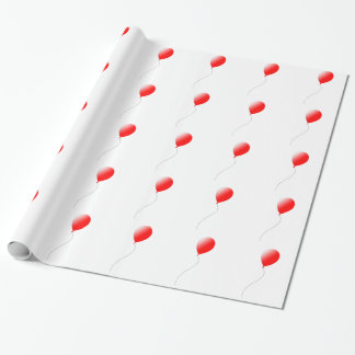 Papel De Presente Balão vermelho