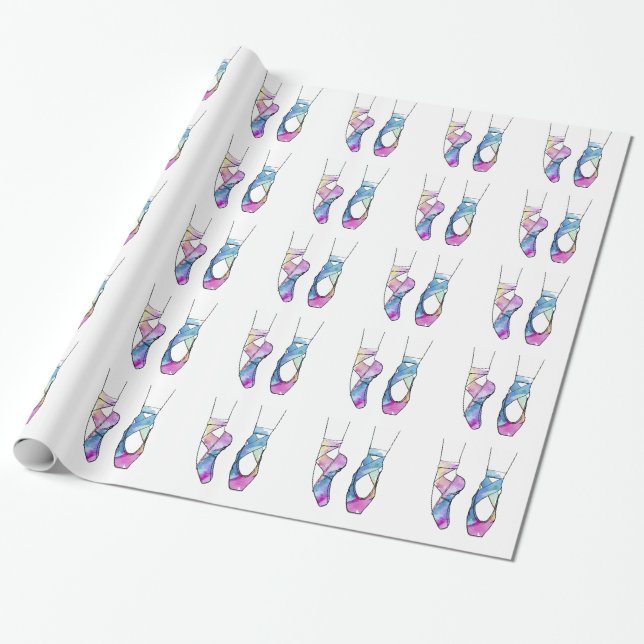 Papel De Presente Balé Ballerina Cute (Desenrolado)