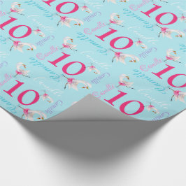 Papel De Presente Balé de aquarela de Camellia