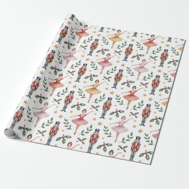 Papel De Presente Balé Natal (Desenrolado)