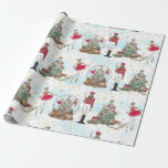 Papel De Presente Balé Nutcracker afro-americano Dancer Christma<br><div class="desc">Celebre o seu casamento e as férias com esta maravilhosa suíte de casamento do tema Nutcracker,  a tempo das férias! Alegre-se e abençoe seu convidado com esta bela coleção de convites para casamento e papelaria,  com produtos de papel coordenadores.</div>