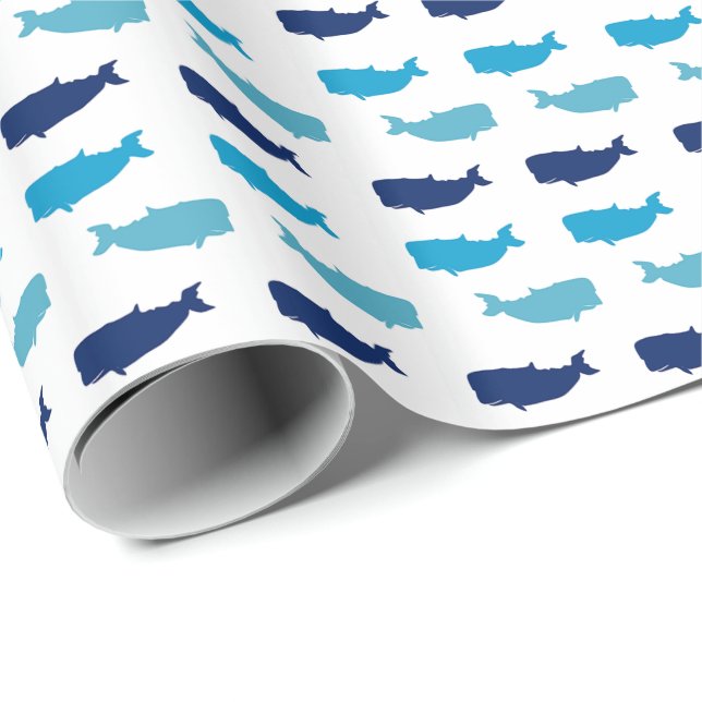 Papel De Presente Baleias (Ponta do rolo)