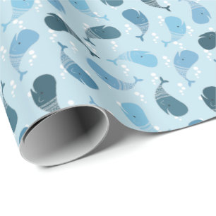 Papel De Presente Baleias