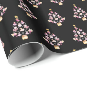 Papel De Presente Balés Ballerina Árvore de Natal