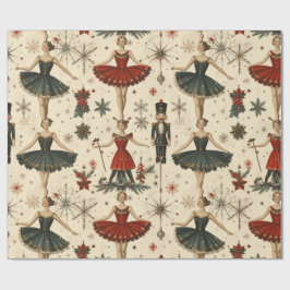 Papel De Presente Ballerina Atemporal  