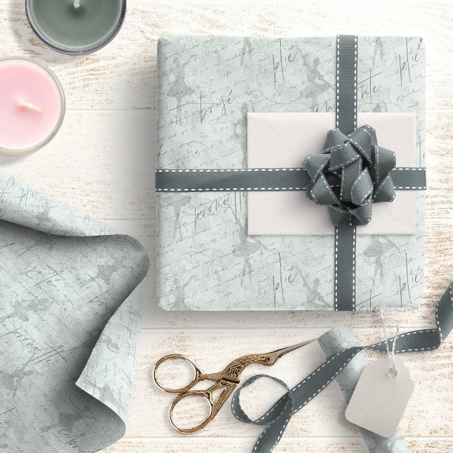 Papel De Presente Ballerina Move Pattern Mint ID738 (Criador carregado)