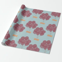 Papel De Presente Balões de aniversário felizes