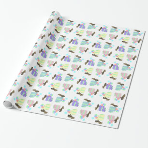 Papel De Presente Balões de Celebração do Pequinês
