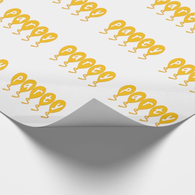 Papel De Presente Balões do Partido (Ponta)