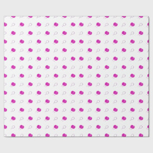 Papel De Presente Balões Flutuantes Rosa