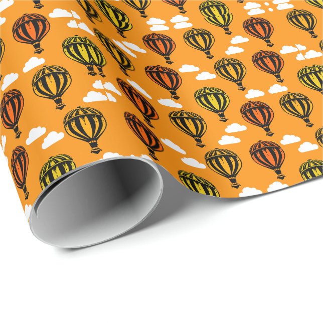 Papel De Presente Balonagem de Ar Quente Padrão (Ponta do rolo)