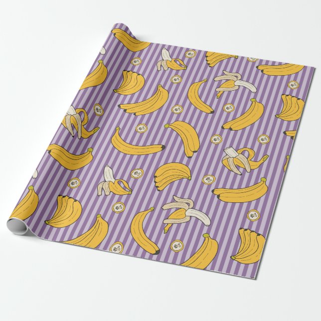 Papel De Presente Banana (Desenrolado)