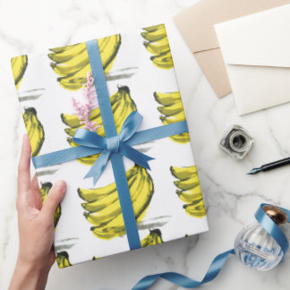 Papel De Presente Banana