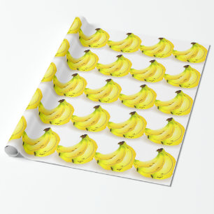 Papel De Presente Bananas