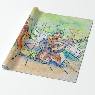 Papel De Presente Banda de gatos, Louis Wain