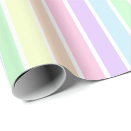 Papel De Presente Banda multicolorido pastel pastel minimalista