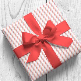 Papel De Presente Bandas de Diagonal Vermelha e Azul