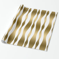 Bandas-zebra Abstrato Douradas E Brancas