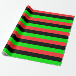 Papel De Presente Bandeira Afro-Americana