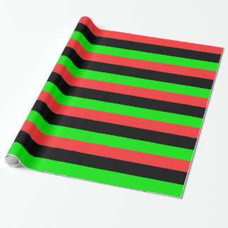 Papel De Presente Bandeira Afro-Americana Totalmente