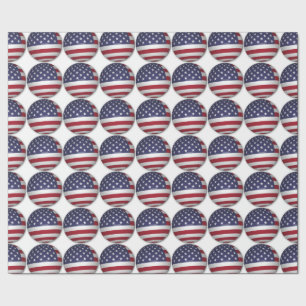 PAPEL DE PRESENTE BANDEIRA AMERICANA