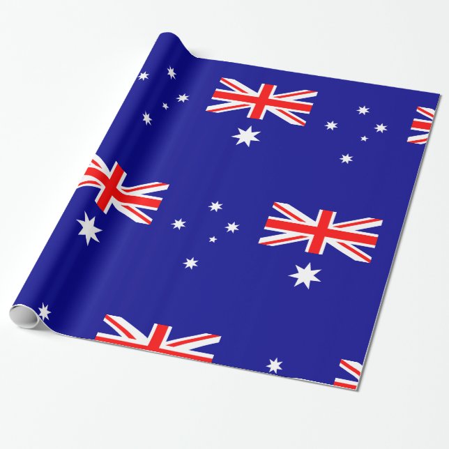 Papel De Presente Bandeira australiana (Desenrolado)