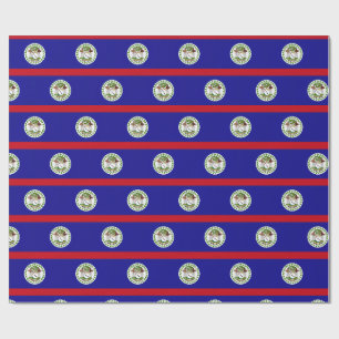 Papel De Presente Bandeira Belizenha