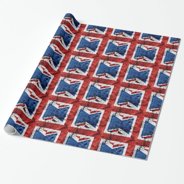 PAPEL DE PRESENTE BANDEIRA BRITÂNICA (Desenrolado)