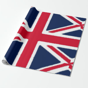 Papel De Presente Bandeira Britânica