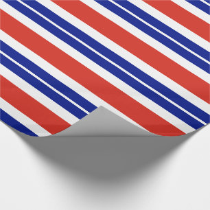 Papel De Presente Bandeira Civil da Costa Rica