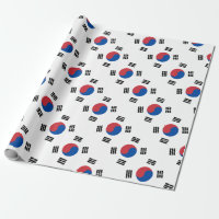 Bandeira coreana sul - Coreia - Taegeukgi -