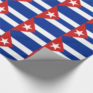 Papel De Presente Bandeira Cuba