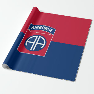 Papel De Presente Bandeira da 82ª Divisão Aerotransportada Veterano