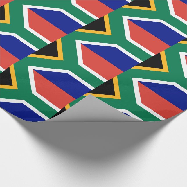 Papel De Presente Bandeira da África do Sul (Ponta)